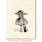 Deep Red Stamps Halloween Dress Form Rubber Cling Stamp 2 x 3.1 inches